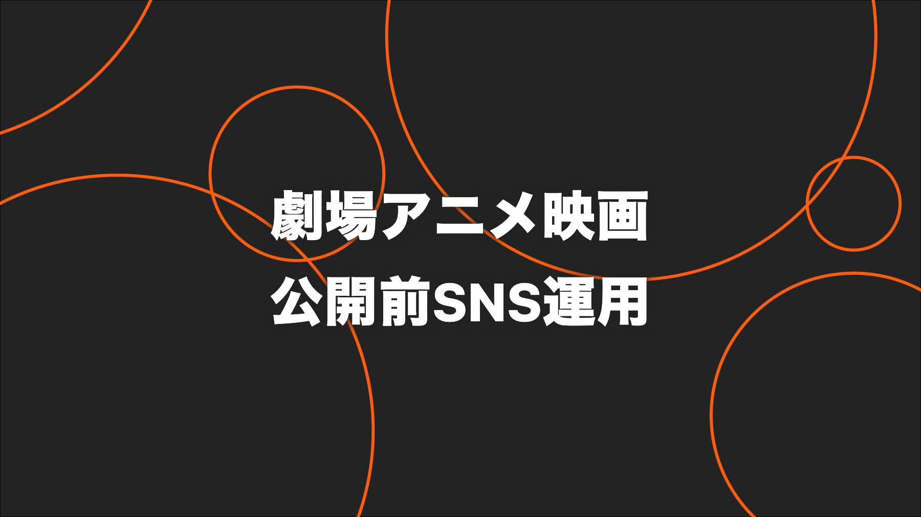 劇場アニメ映画｜20本で600万回超を獲得した公開前SNS運用